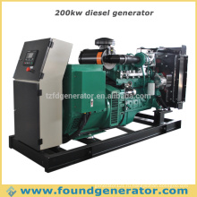 CE-одобренный открытый тип дизельный генератор 200 кВт